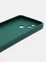 Тёмно-зелёный чехол Realme C21Y / C25Y силиконовый с защитой камеры( Реалми С21У С25У )