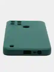 Тёмно-зелёный чехол Realme C21Y / C25Y силиконовый с защитой камеры( Реалми С21У С25У )