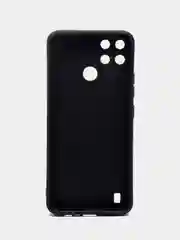 Черный чехол Realme C21Y / C25Y силиконовый с защитой камеры( Реалми С21У С25У )