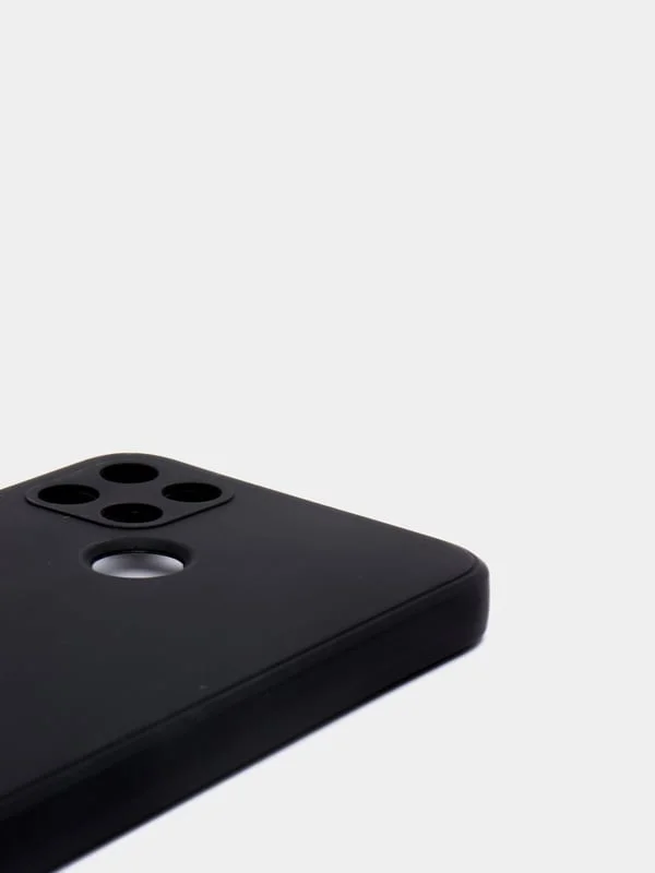 Черный чехол Realme C21Y / C25Y силиконовый с защитой камеры( Реалми С21У С25У )