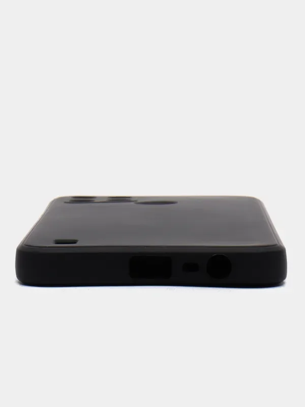 Черный чехол Realme C21Y / C25Y силиконовый с защитой камеры( Реалми С21У С25У )