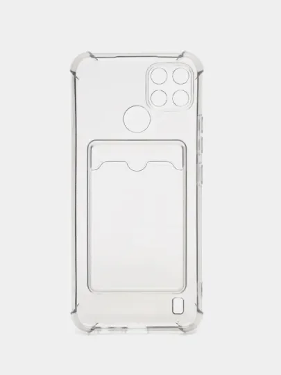 Прозрачный чехол Realme C21Y / C25Y силиконовый с защитой камеры( Реалми С21У С25У )