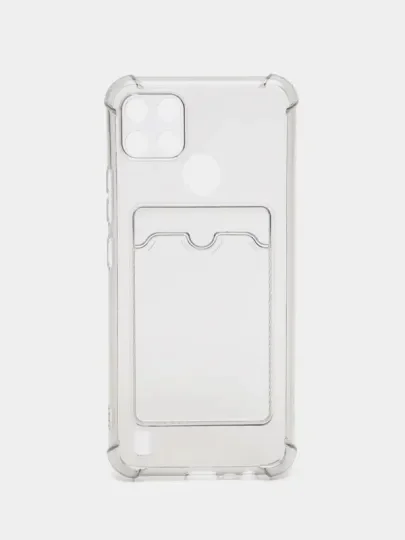 Прозрачный чехол Realme C21Y / C25Y силиконовый с защитой камеры( Реалми С21У С25У )
