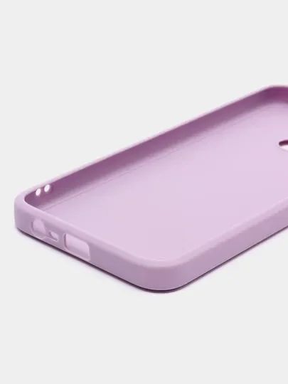 Сиреневый чехол Realme C21Y / C25Y силиконовый с защитой камеры( Реалми С21У С25У )