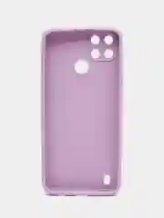 Сиреневый чехол Realme C21Y / C25Y силиконовый с защитой камеры( Реалми С21У С25У )