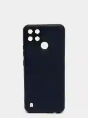 Темно-синий чехол Realme C21Y / C25Y силиконовый с защитой камеры( Реалми С21У С25У )