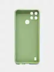 Зеленый чехол Realme C21Y / C25Y силиконовый с защитой камеры( Реалми С21У С25У )