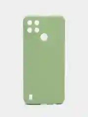 Зеленый чехол Realme C21Y / C25Y силиконовый с защитой камеры( Реалми С21У С25У )