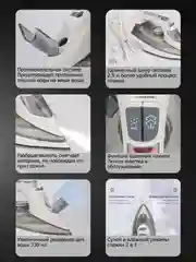 Серый утюг с отпаривателем KaringBee KB-EI002