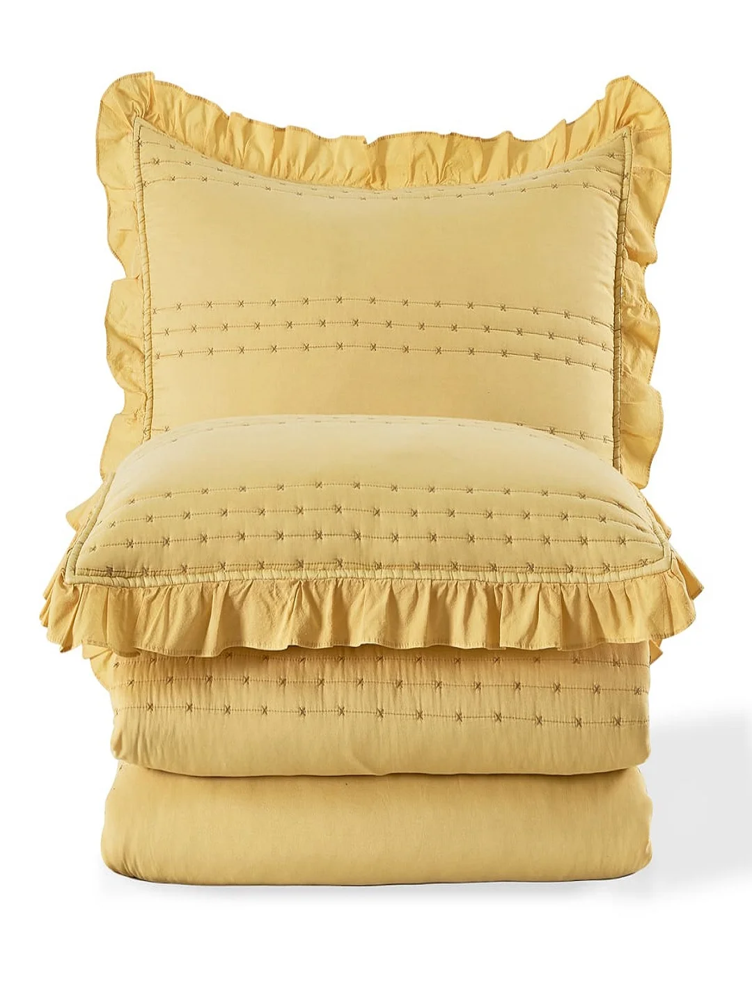 Покрывало Arya Stone Washed Breeze 180x240 Желтый