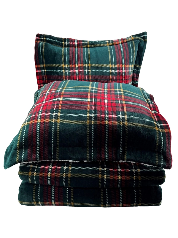 Покрывало Arya Печатное 1,5 Cп. 160X220 - 50X70+5 Evergreen Зеленый