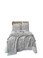 Покрывало Arya хлопковое 180x240 Dentate Серый