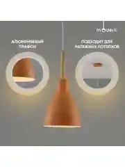 Оранжевый подвесной светильник Moderli Toni