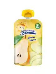 Пюре фруктовое Бабушкино Лукошко из груш и яблок, м/у 90г*12 штук