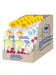 Пюре фруктовое Бабушкино Лукошкоиз яблок и малины с творогом м/у 90г*12 штук