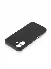 Черный чехол для Apple iPhone 16 силиконовый Rosco матовый тонкий с бортиком защитой вокруг камер