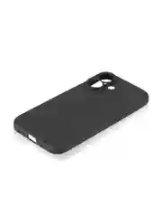 Черный чехол для Apple iPhone 16 силиконовый Rosco матовый тонкий с бортиком защитой вокруг камер
