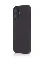 Черный чехол для Apple iPhone 16 силиконовый Rosco матовый тонкий с бортиком защитой вокруг камер