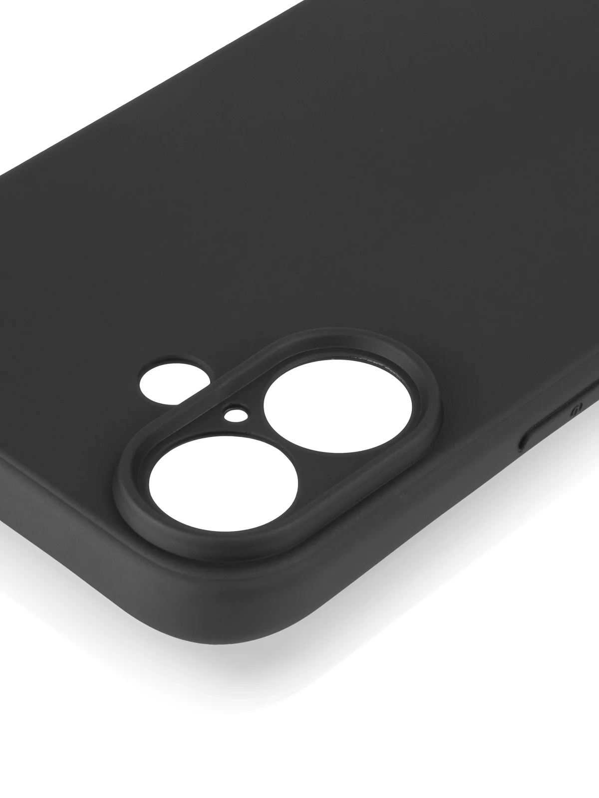 Черный чехол для Apple iPhone 16 силиконовый Rosco матовый тонкий с бортиком защитой вокруг камер