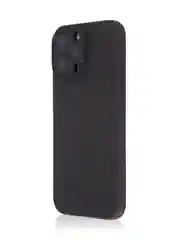 Черный чехол для iPhone 16 Pro Max силиконовый ROSCO матовый тонкий с бортиком защитой камер