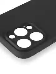 Черный чехол для iPhone 16 Pro Max силиконовый ROSCO матовый тонкий с бортиком защитой камер