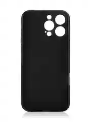 Черный чехол для iPhone 16 Pro Max силиконовый ROSCO матовый тонкий с бортиком защитой камер