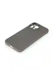 Серый чехол для iPhone 16 Pro Max силиконовый ROSCO матовый тонкий с бортиком защитой камер