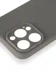 Серый чехол для iPhone 16 Pro Max силиконовый ROSCO матовый тонкий с бортиком защитой камер