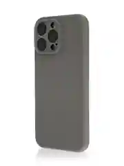 Серый чехол для iPhone 16 Pro Max силиконовый ROSCO матовый тонкий с бортиком защитой камер