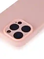 Розовый чехол для iPhone 16 Pro Max силиконовый ROSCO матовый тонкий с бортиком защитой камер