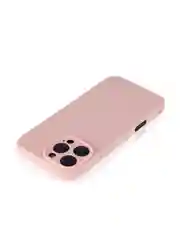 Розовый чехол для iPhone 16 Pro Max силиконовый ROSCO матовый тонкий с бортиком защитой камер