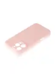 Розовый чехол для iPhone 16 Pro Max силиконовый ROSCO матовый тонкий с бортиком защитой камер