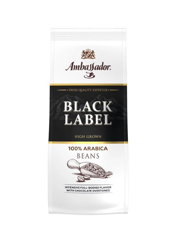 Кофе в зернах Ambassador Black Label, пакет, 200 г