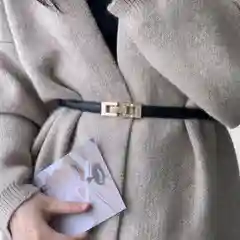 Черный женский пояс с пряжкой,регулируемый ремень на платье, пиджак