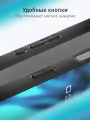 Прозрачный чехол для iPhone 16 Pro Max пластиковый + силикон ROSCO, противоударный, защита камер