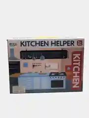 Игровая детская кухня, набор детской посуды, детская бытовая техника 17 предметов, Миксер