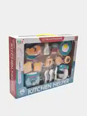 Игровая детская кухня, набор детской посуды, детская бытовая техника 17 предметов, Миксер
