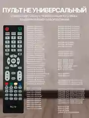 Пульт AL52D-HOME для Smart TV телевизора Витязь, BQ, Hartens, Telefunken