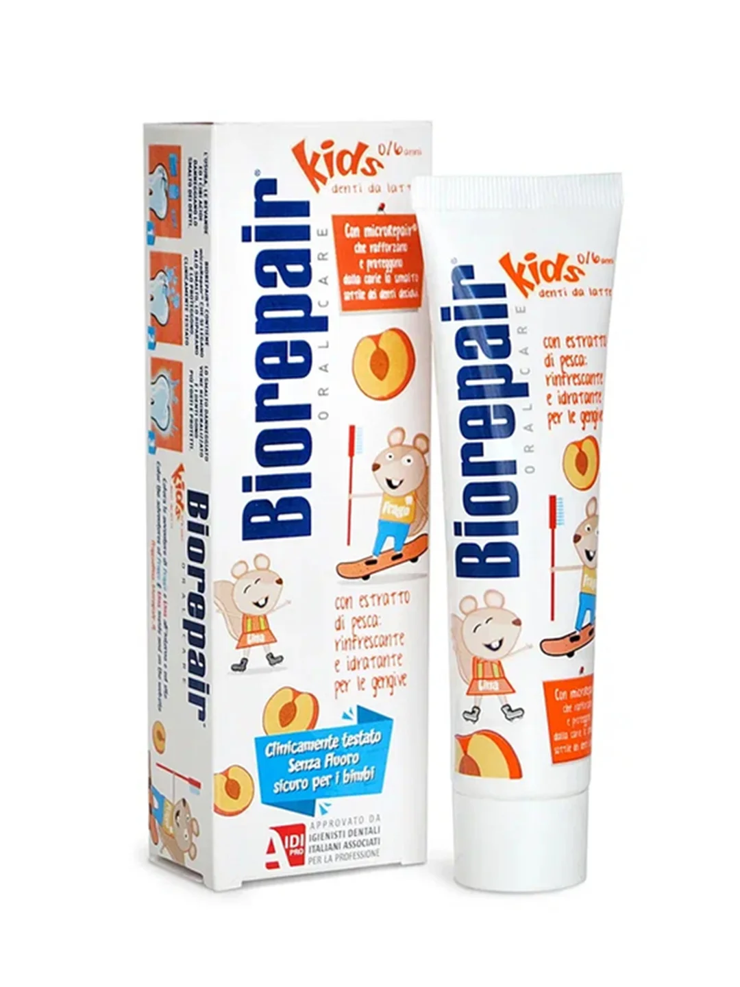 Biorepair Kids / Биорепейр детская зубная паста 50 мл (персик)