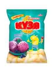 Кузя Лакомкин 100г кукурузные палочки со вкусом Черничное мороженое