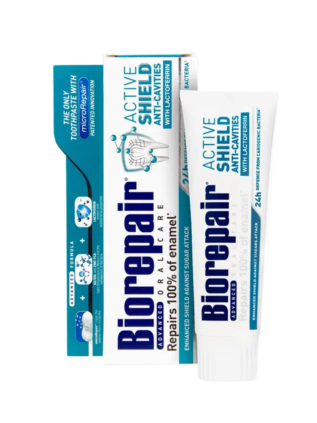 Biorepair Active Shield / Активная защита эмали зубов 75 мл