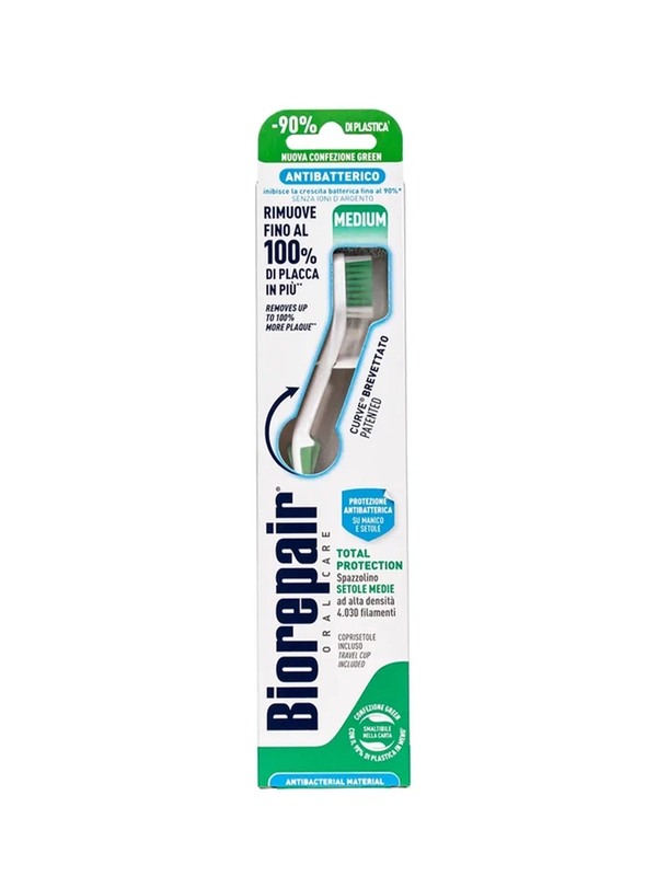 Biorepair CURVE Protezione Totale / Зубная щетка изогнутая для комплексной защиты