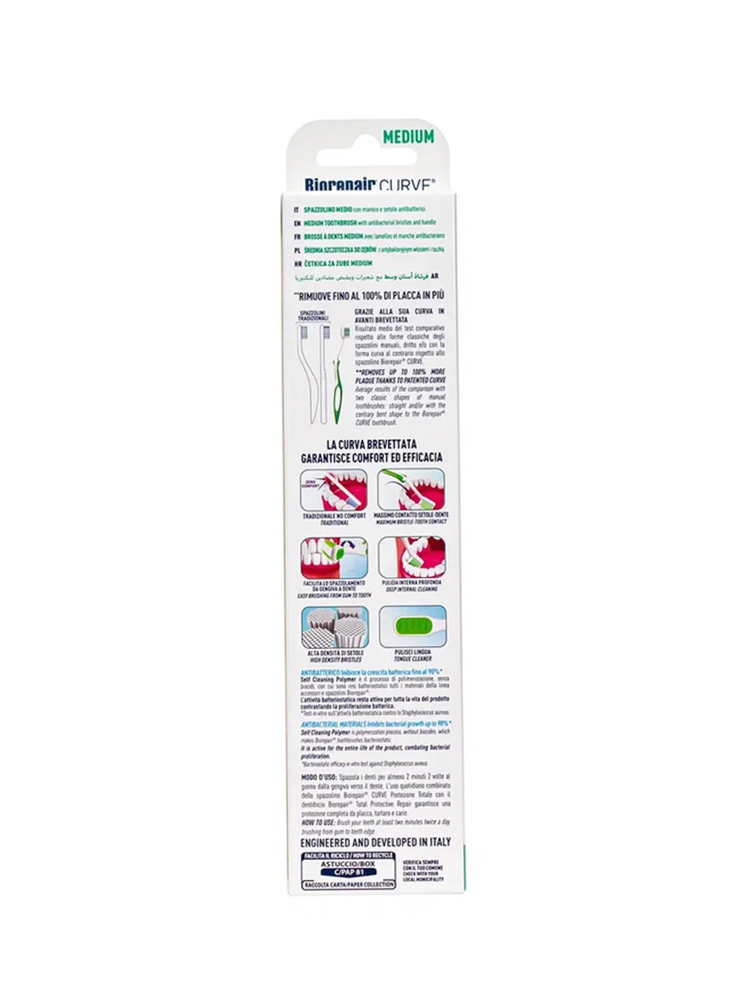Biorepair CURVE Protezione Totale / Зубная щетка изогнутая для комплексной защиты