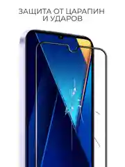 Противоударное защитное стекло на POCO C65