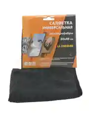 САЛФЕТКА МИКРОФИБРА 30Х40СМ, ЦВЕТ ЧЕРНЫЙ LAVITA