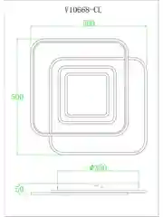 Белый светильник потолочный светодиодный Moderli Magneteбелый, V10668-CL