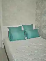 Бирюзовый комплект из 2 однотонных наволочек, 50 x 70 и 70 x 70 см, полисатин