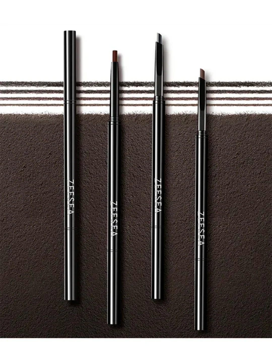 ZEESEA Карандаш для бровей треугольный Eyebrow pencil тон chestnut brown / ореховый