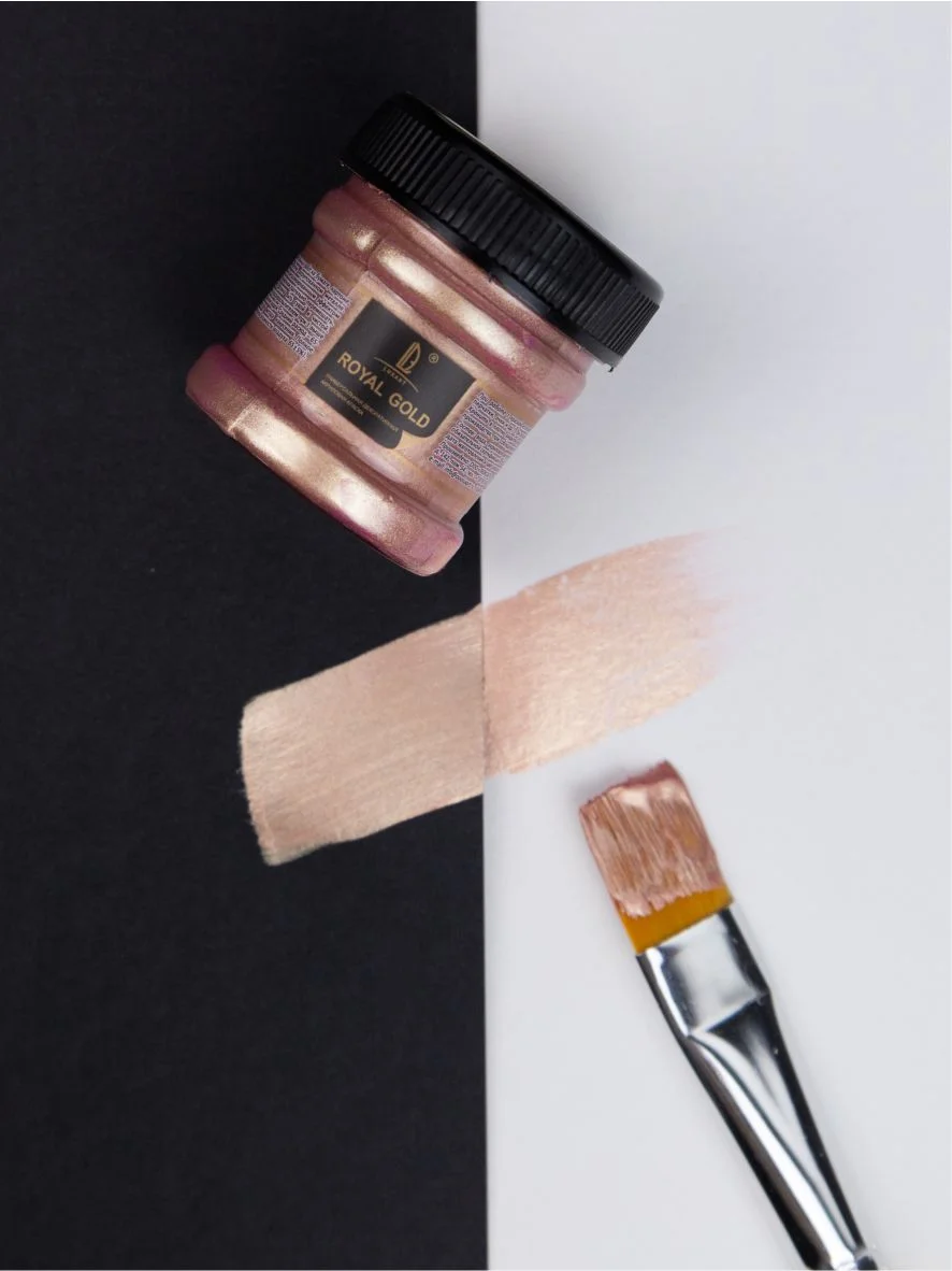 Акриловая краска Luxart ROYAL GOLD Золото розовое 25 г