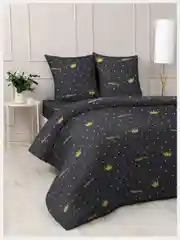Комплект постельного белья, 1,5 спальный, 2х спальный, семейный, 4007, полисатин